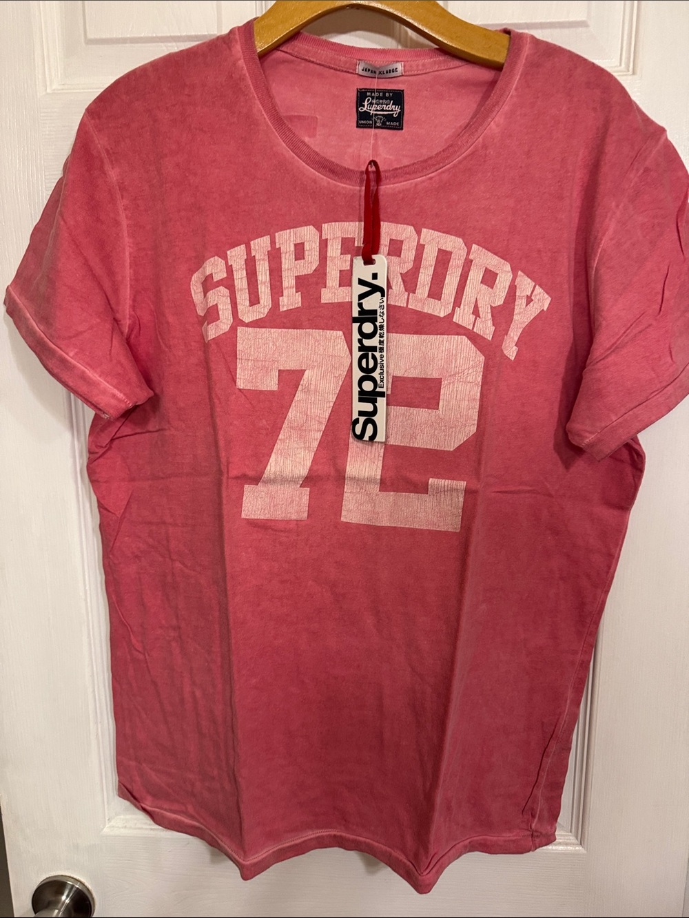 Superdry Pink Graphic '72' Crew Neck Tee